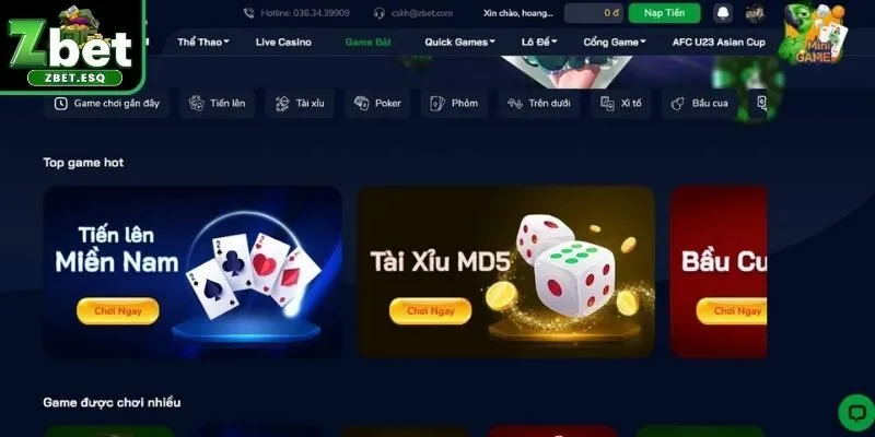 Game tiến lên miền Nam