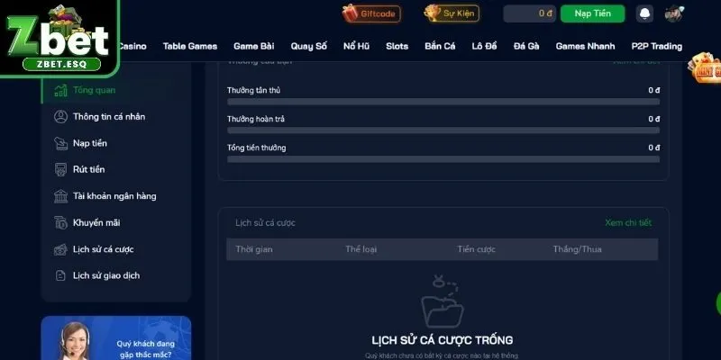 Tài khoản ZBET đã được xác minh