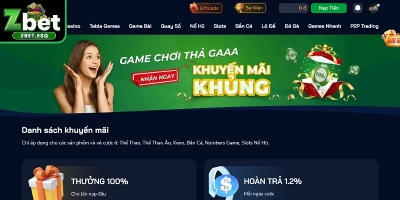 Tổng quan về khuyến mãi ZBET